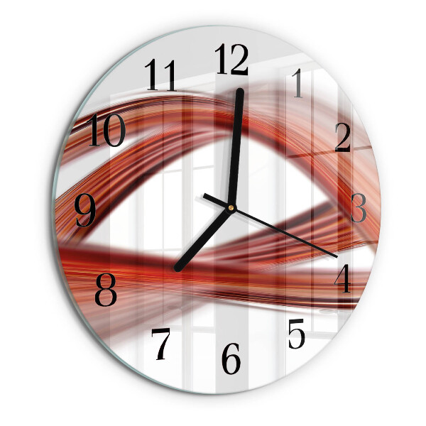 Wanduhr rund Abstrakte Linien