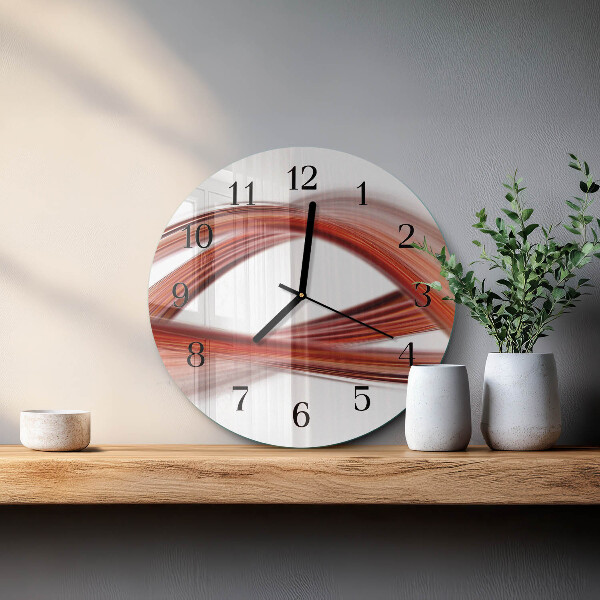 Wanduhr rund Abstrakte Linien
