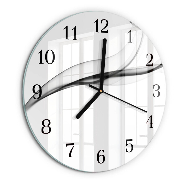 Wanduhr rund Abstrakter Rauch