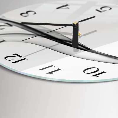 Wanduhr rund Abstrakter Rauch