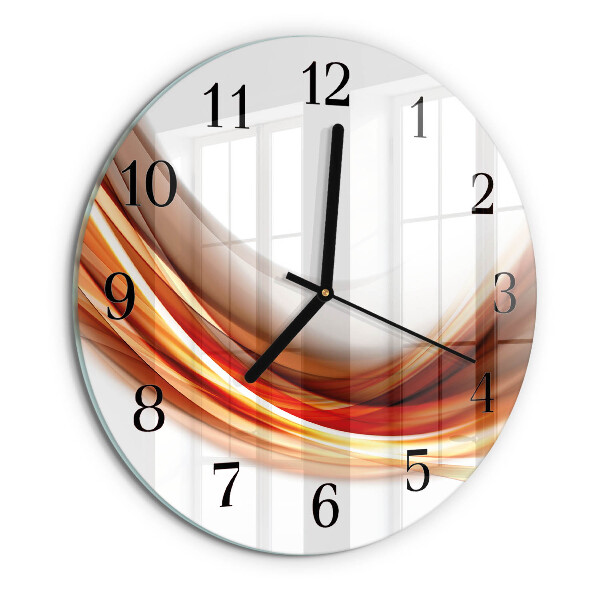 Wanduhr rund Abstrakte Linien