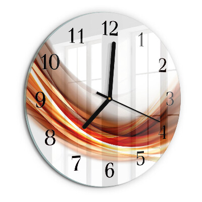 Wanduhr rund Abstrakte Linien