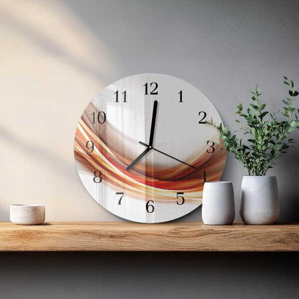 Wanduhr rund Abstrakte Linien