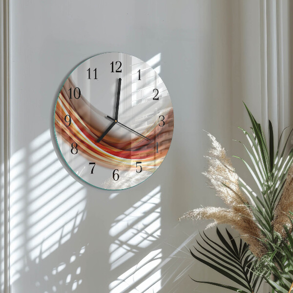 Wanduhr rund Abstrakte Linien
