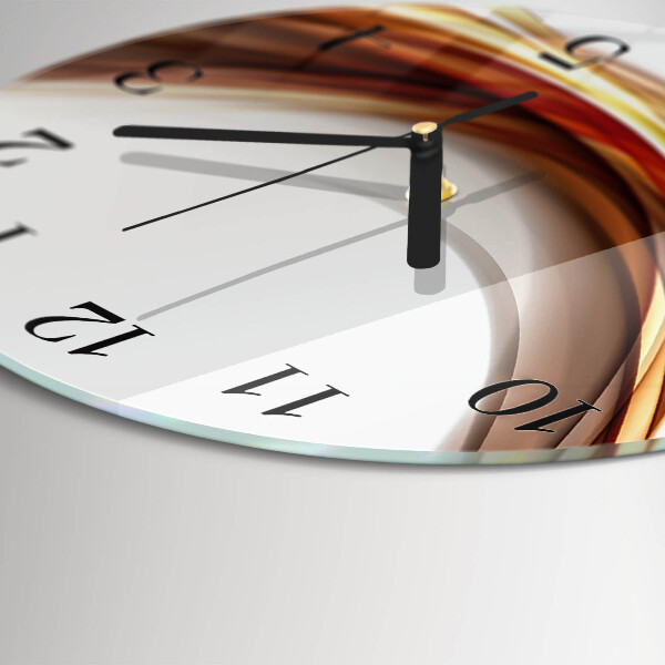 Wanduhr rund Abstrakte Linien