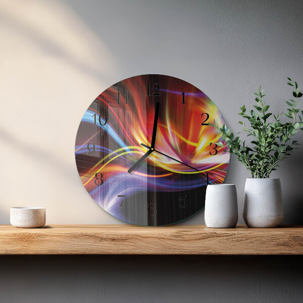 Wanduhr rund Abstrakte Kunst