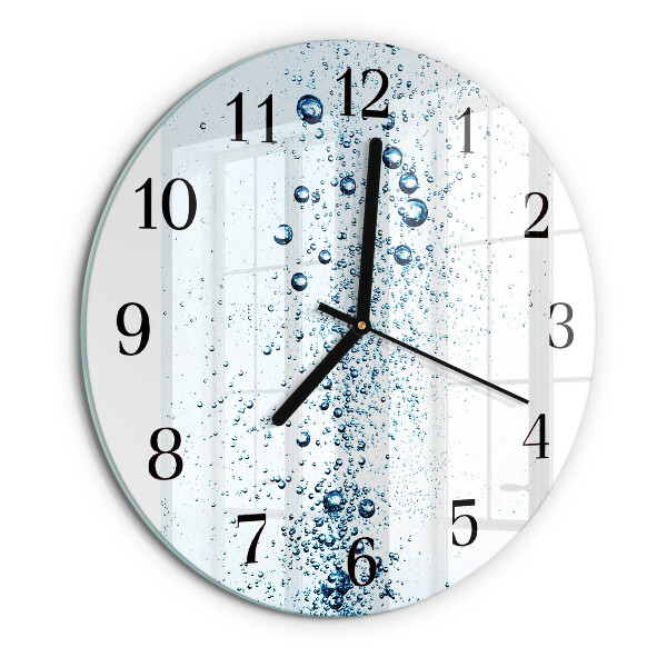 Wanduhr rund Wasser
