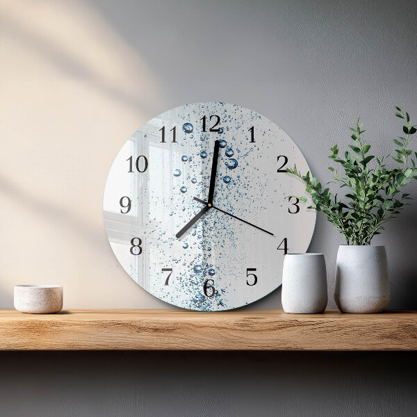 Wanduhr rund Wasser