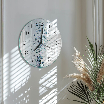 Wanduhr rund Wasser