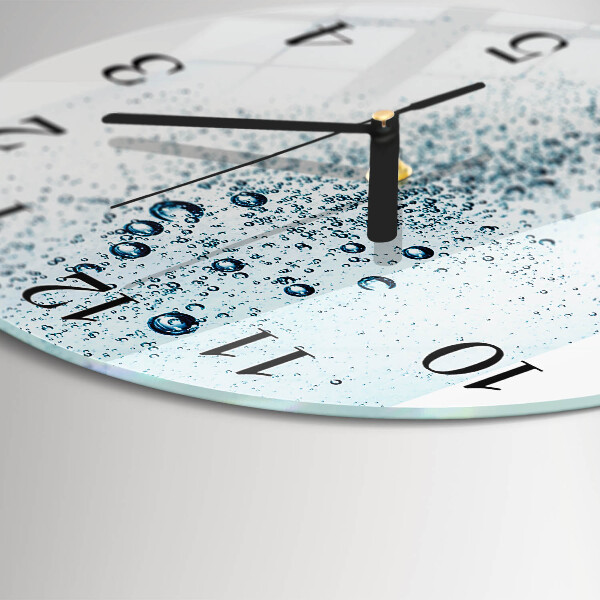 Wanduhr rund Wasser