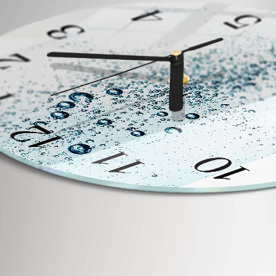 Wanduhr rund Wasser