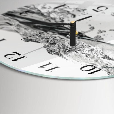 Wanduhr rund Wasser