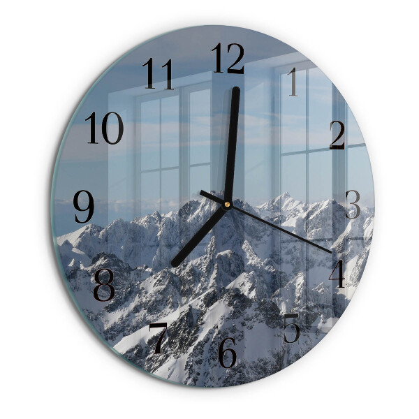 Wanduhr rund Gebirge