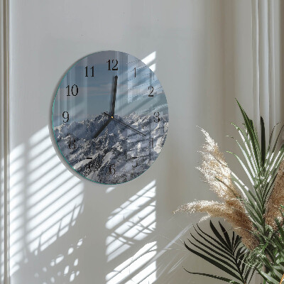 Wanduhr rund Gebirge