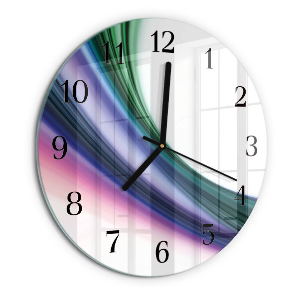 Wanduhr rund Abstrakte Linien