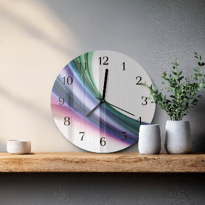 Wanduhr rund Abstrakte Linien