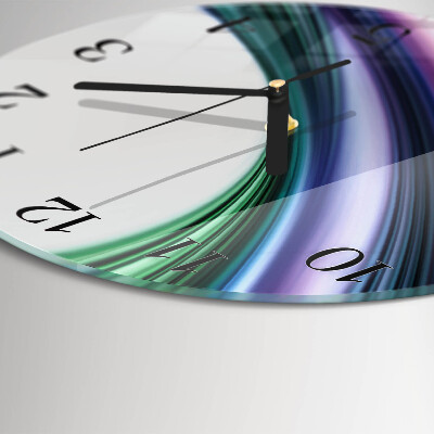 Wanduhr rund Abstrakte Linien