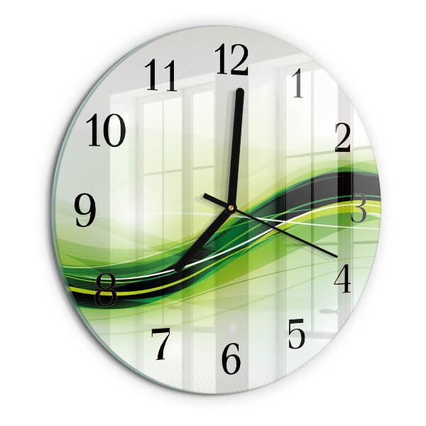 Wanduhr rund Abstrakte Linien