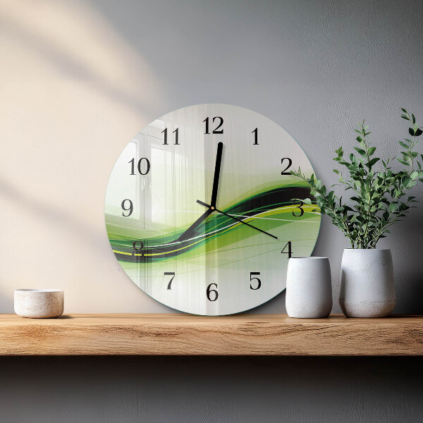 Wanduhr rund Abstrakte Linien