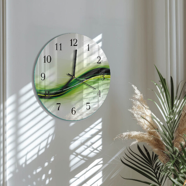 Wanduhr rund Abstrakte Linien