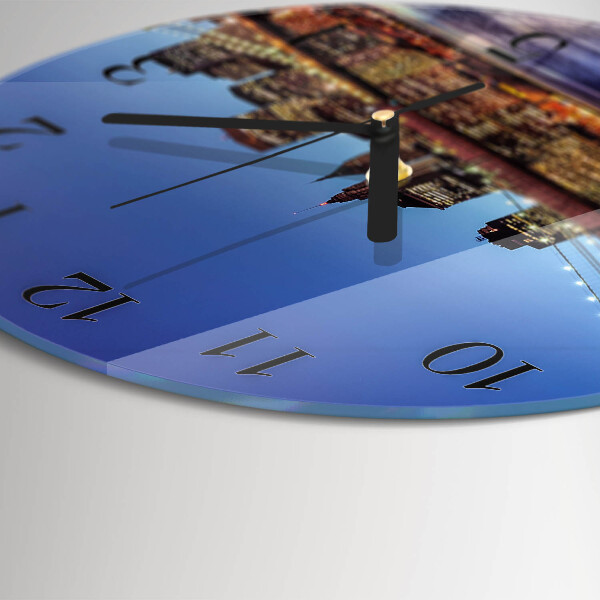 Wanduhr rund Horizontale Brücke