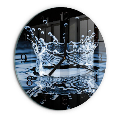 Wanduhr rund Wasser
