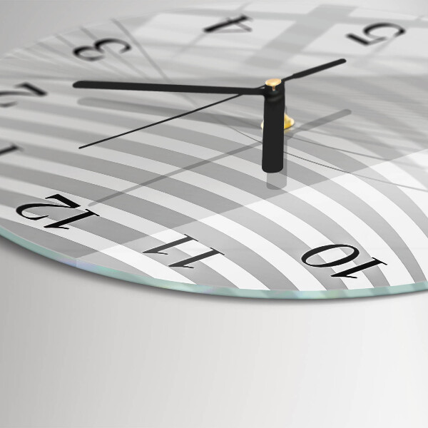 Wanduhr rund Abstrakte Linien