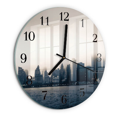 Wanduhr rund Horizont