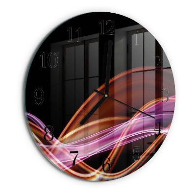 Wanduhr rund Abstrakte Kunst
