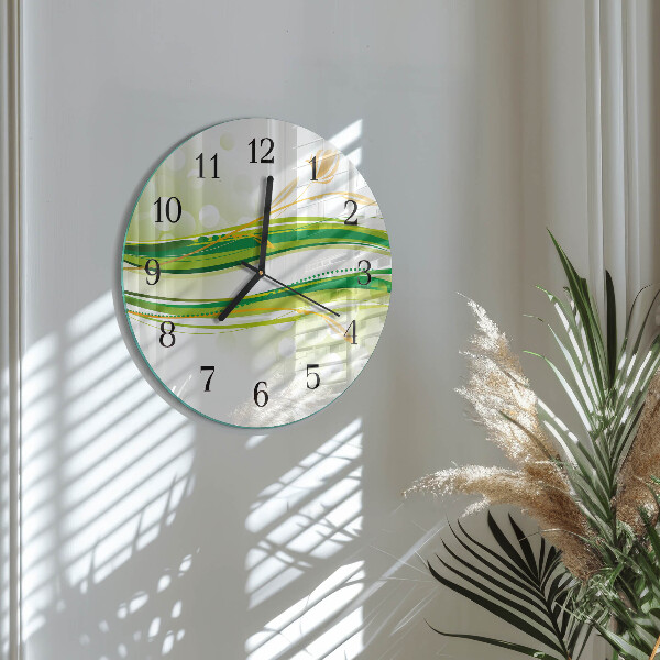 Wanduhr rund Abstrakte Linien