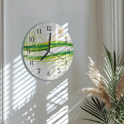 Wanduhr rund Abstrakte Linien