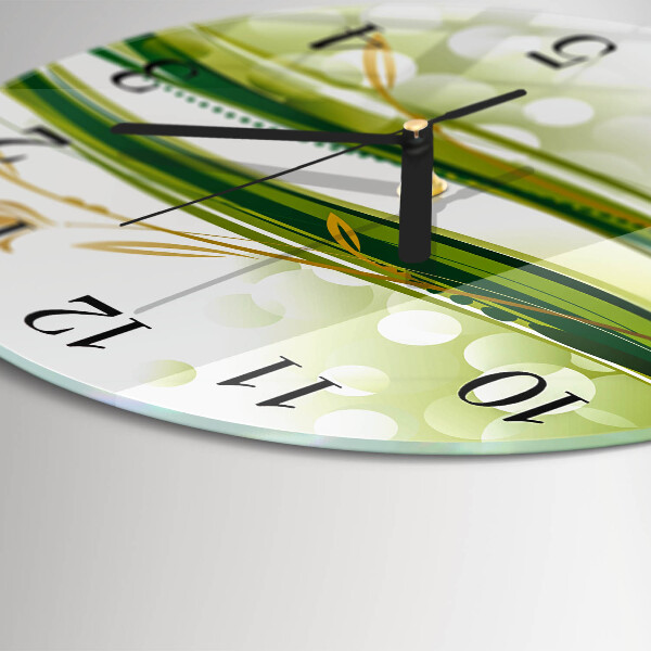 Wanduhr rund Abstrakte Linien