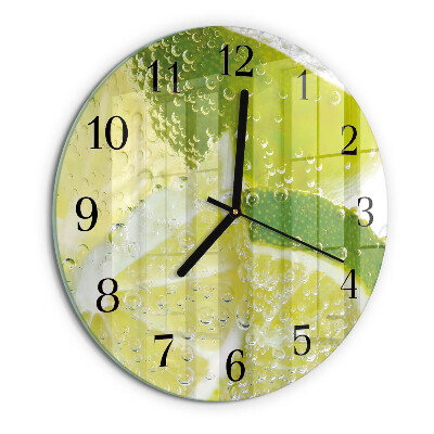 Wanduhr rund Kalkwasser
