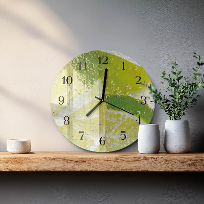 Wanduhr rund Kalkwasser