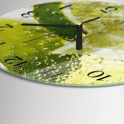 Wanduhr rund Kalkwasser