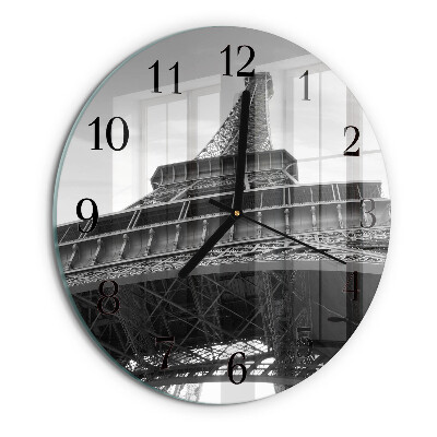 Wanduhr rund Eiffelturm Paris