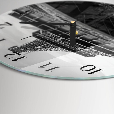 Wanduhr rund Eiffelturm Paris
