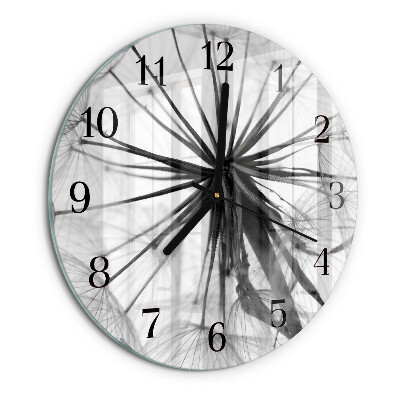 Wanduhr rund Löwenzahn