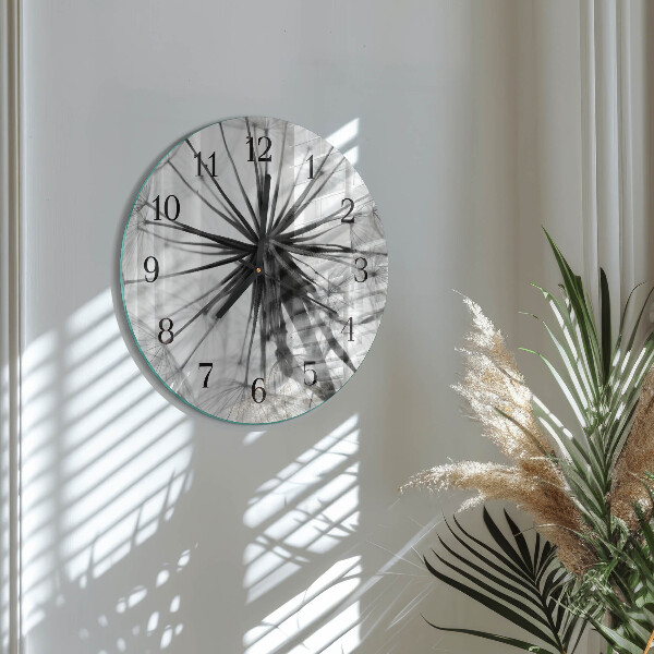 Wanduhr rund Löwenzahn
