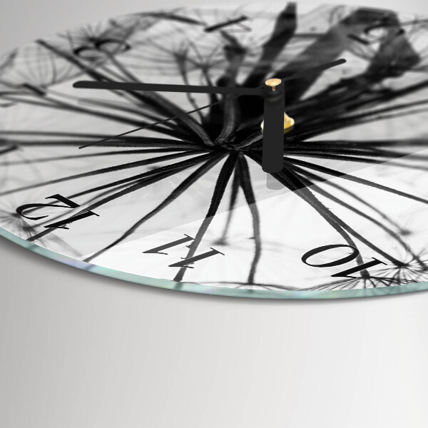 Wanduhr rund Löwenzahn