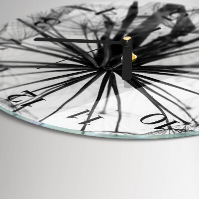 Wanduhr rund Löwenzahn