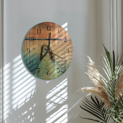 Wanduhr rund Netzwerk