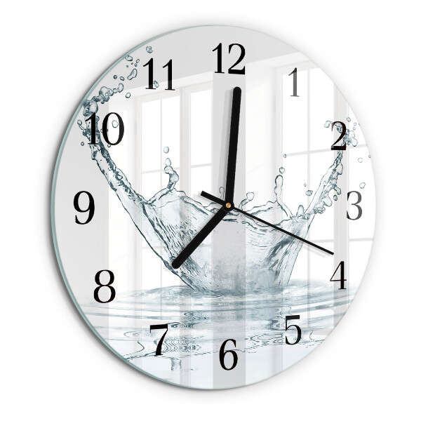 Wanduhr rund Wasser