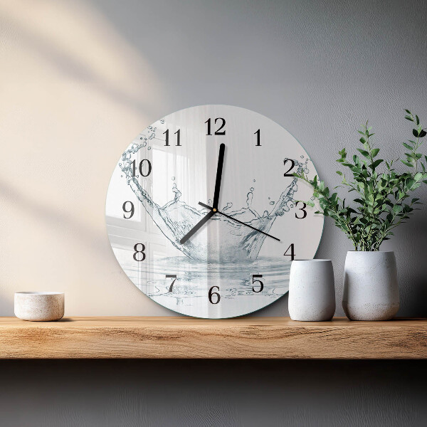 Wanduhr rund Wasser