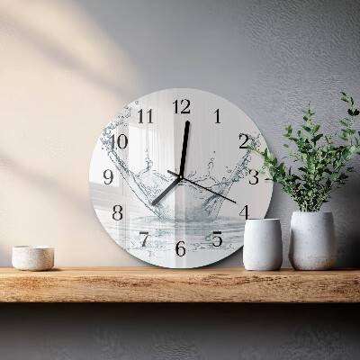 Wanduhr rund Wasser