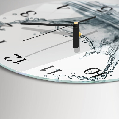 Wanduhr rund Wasser