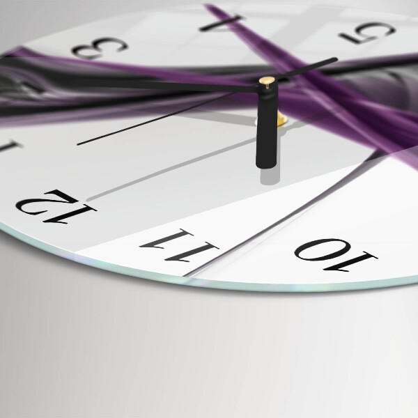 Wanduhr rund Abstrakter Rauch