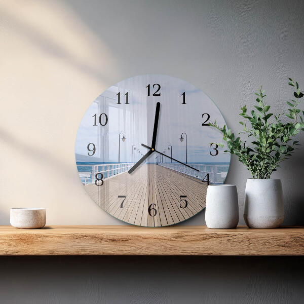 Wanduhr rund Pier