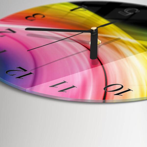Wanduhr rund Abstrakte Linien