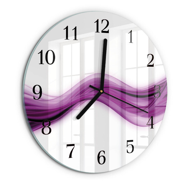 Wanduhr rund Abstrakte Linien